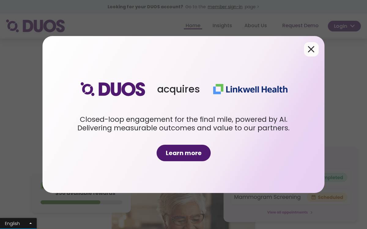 Duos website preview