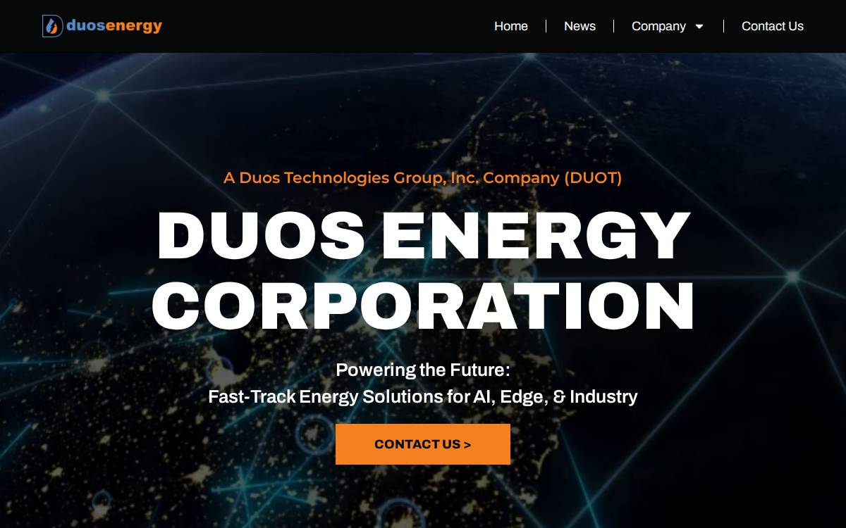 Duosenergycorp website preview