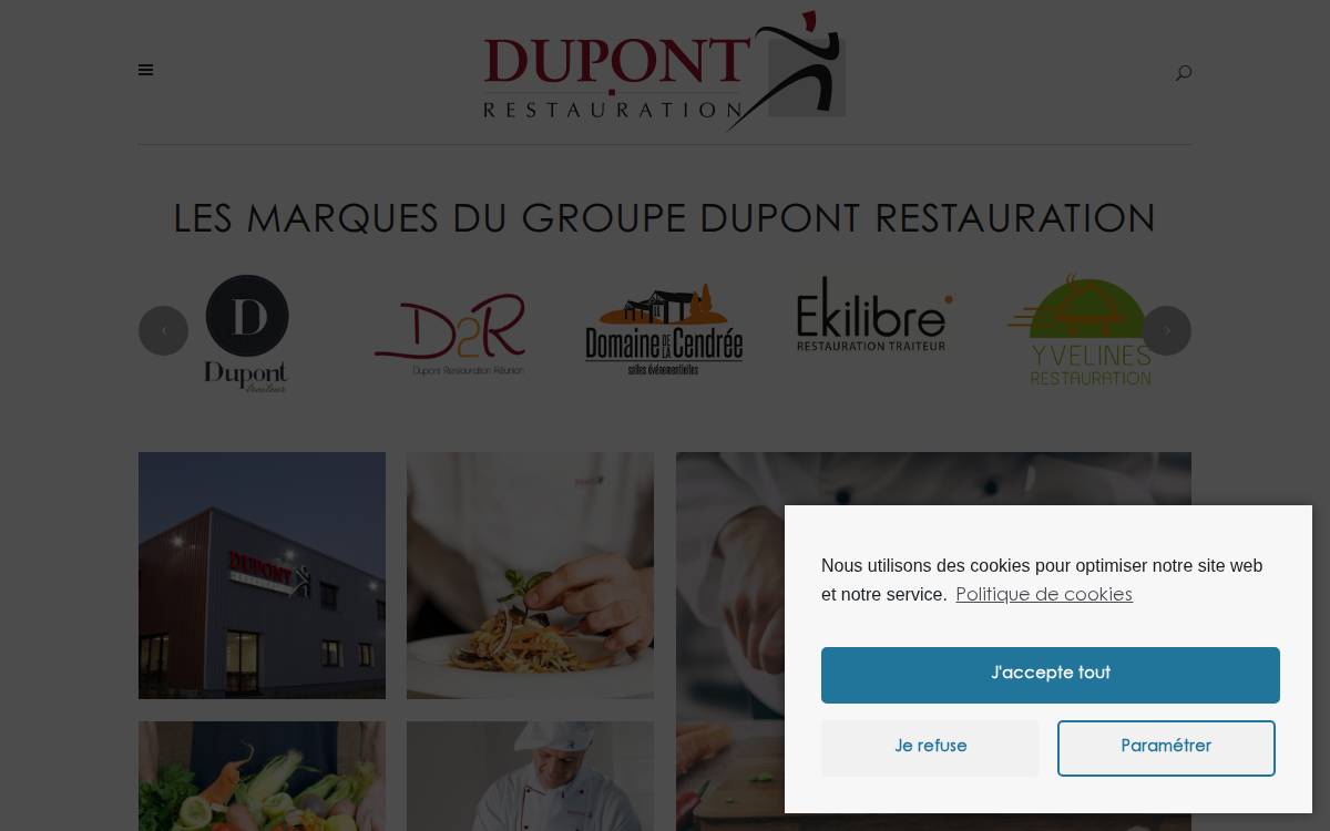 Dupont Restauration website preview