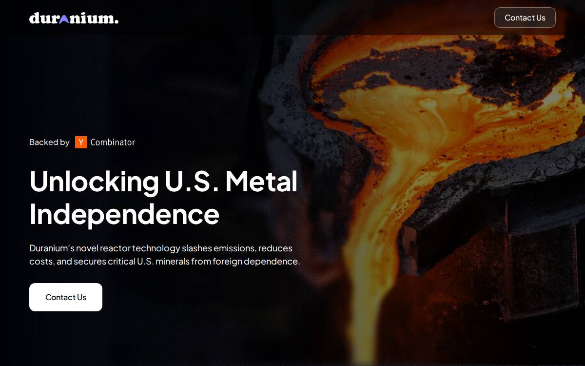 Duranium website preview