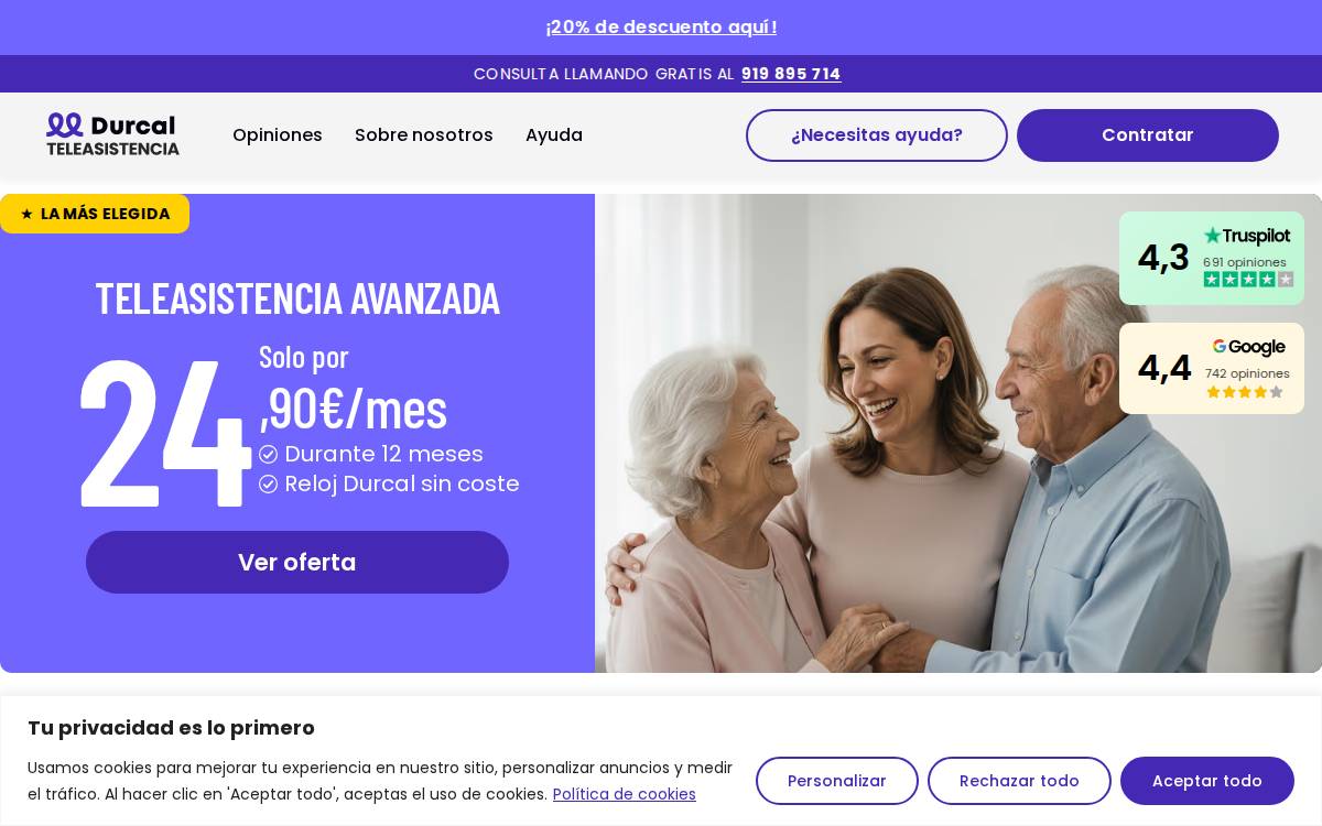 Durcal website preview