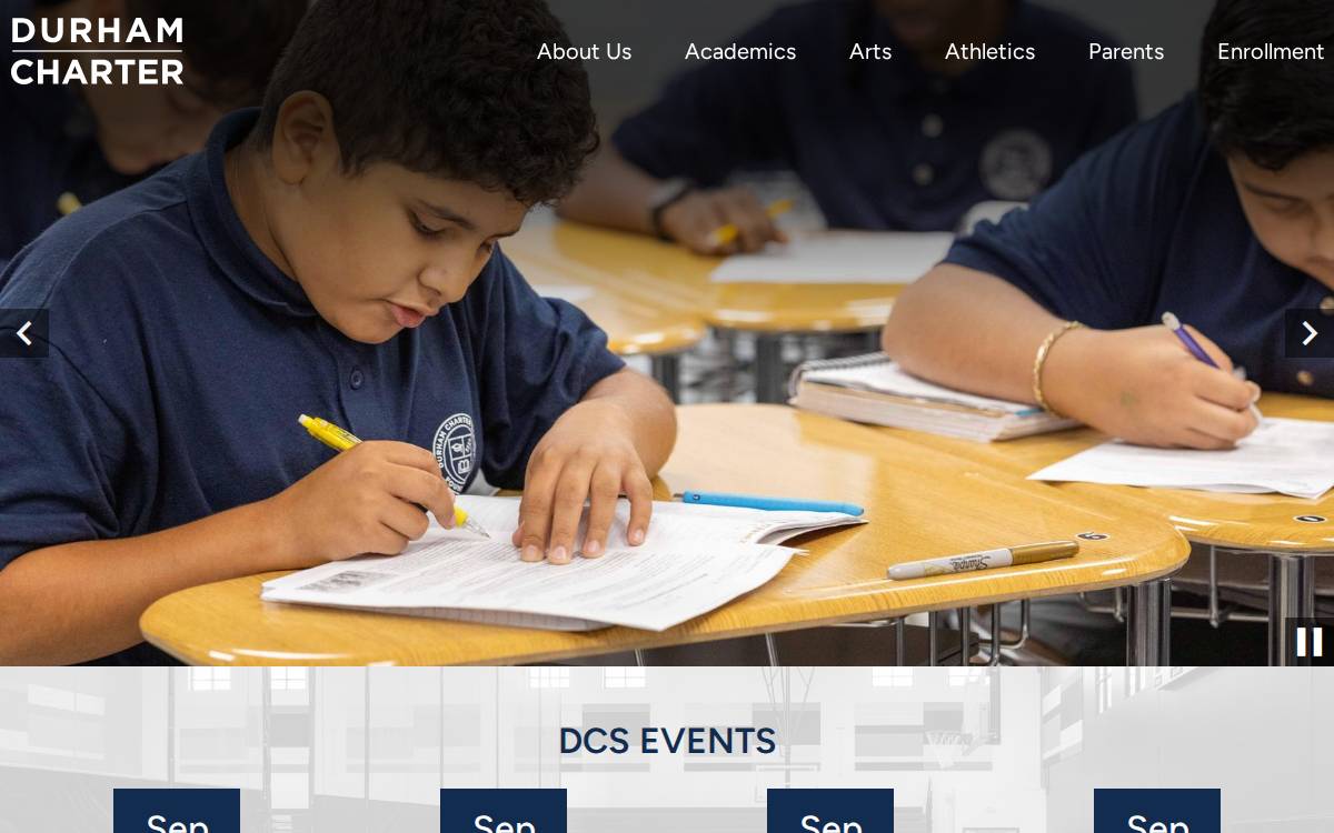 Durhamcharter website preview