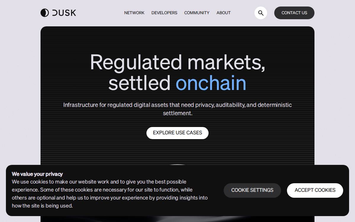 Dusk website preview