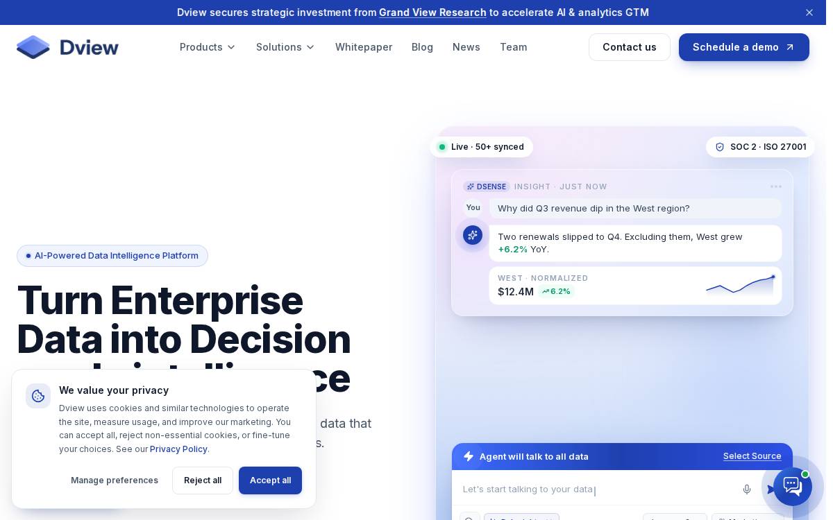 Dview website preview