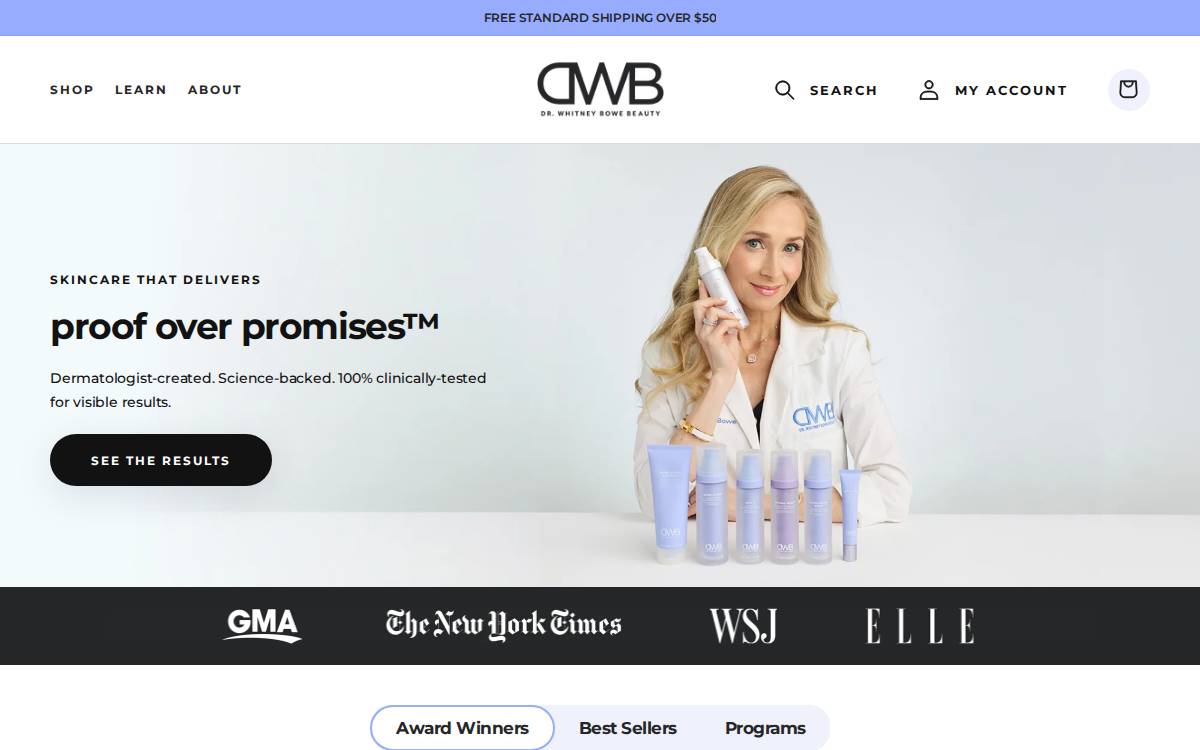 DWB website preview