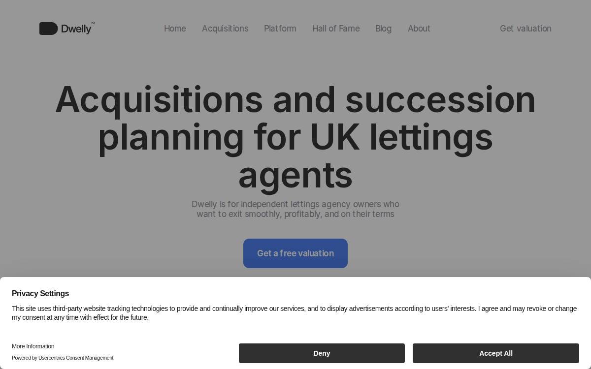 Dwelly website preview
