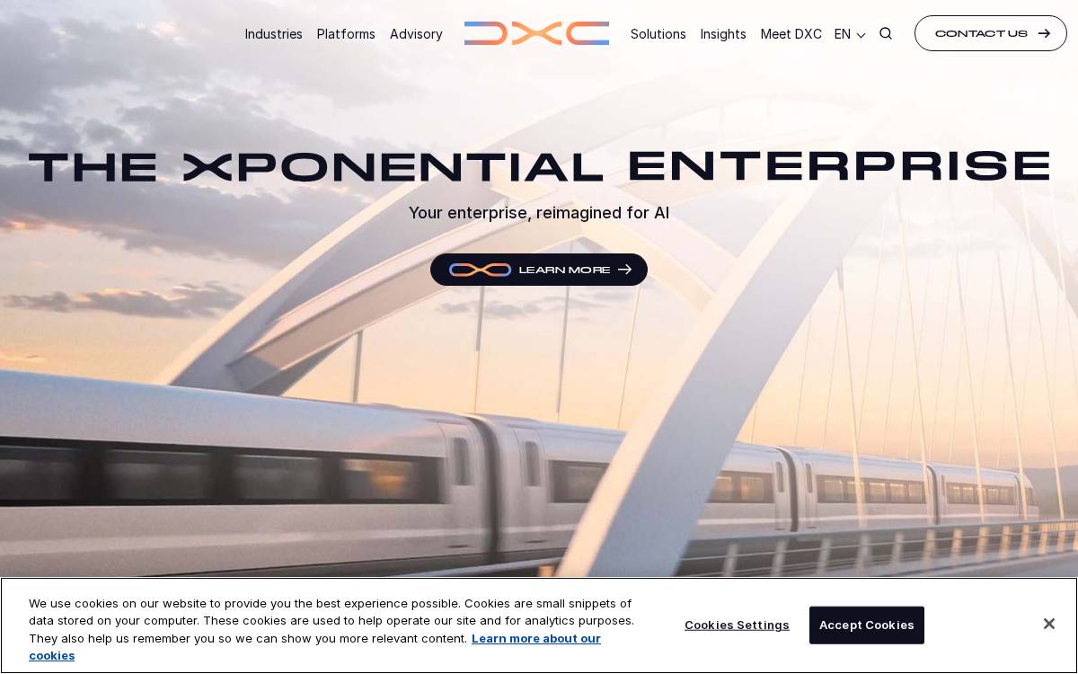 DXC Technology website preview