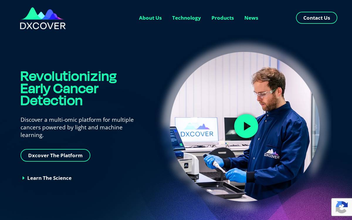 Dxcover website preview