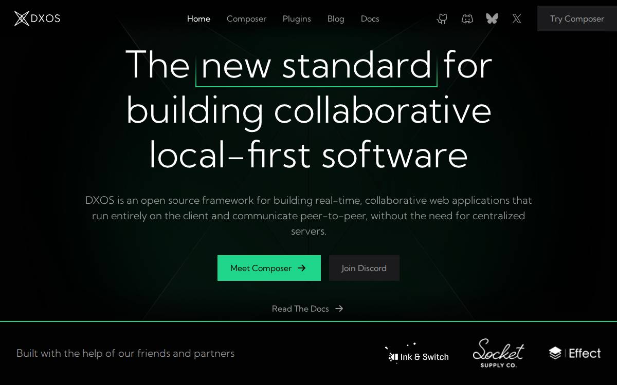 DXOS website preview
