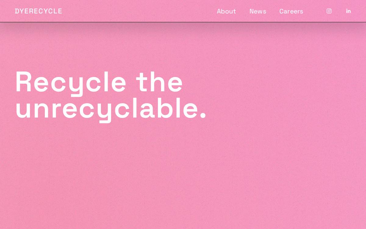 Dyerecycle website preview