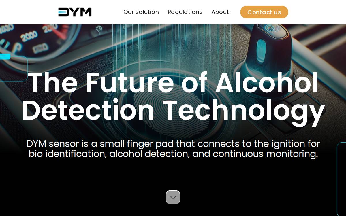 Dymsense website preview
