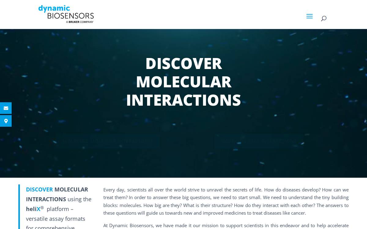 Dynamic Biosensors website preview