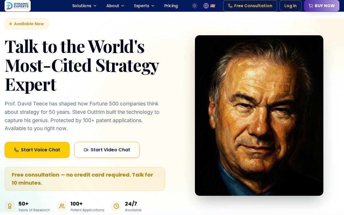 Dynamic Experts website preview