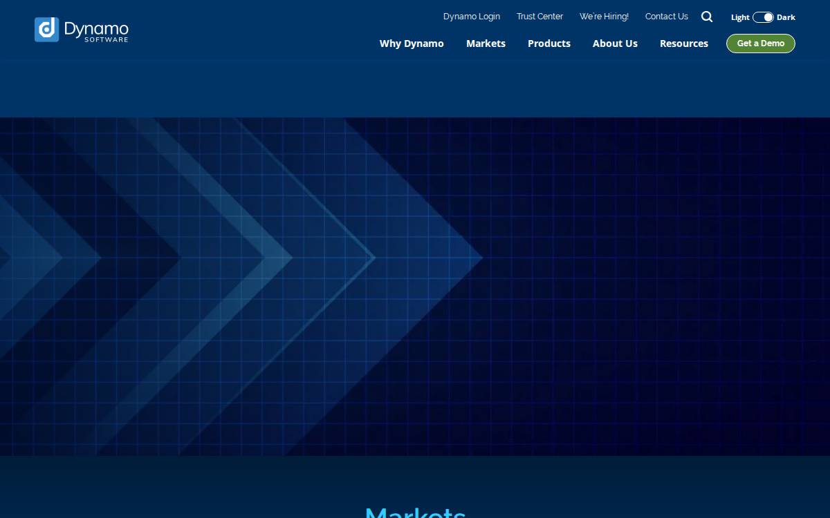 Dynamo Software website preview