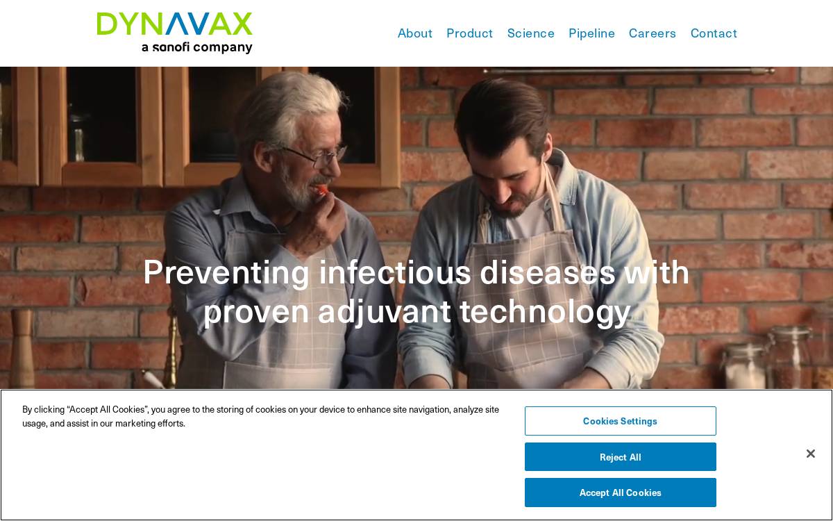 Dynavax NASDAQ: DVAX www.dynavax.com website preview