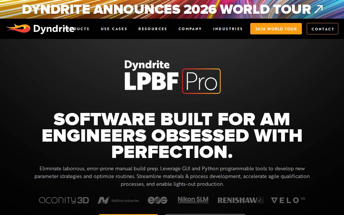 Dyndrite website preview