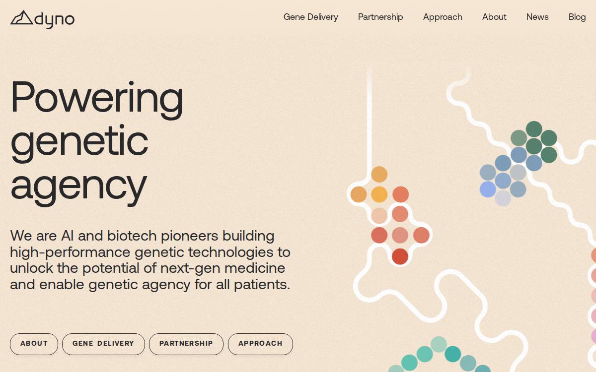 Dyno Therapeutics website preview