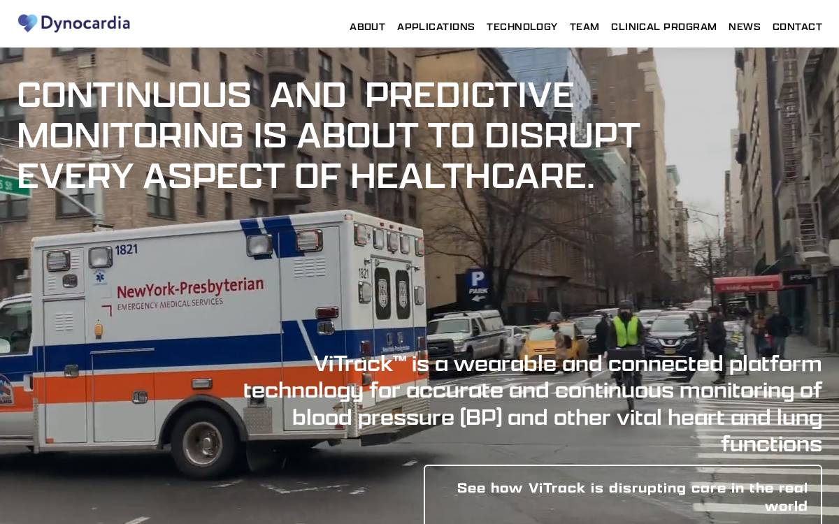 Dynocardia website preview