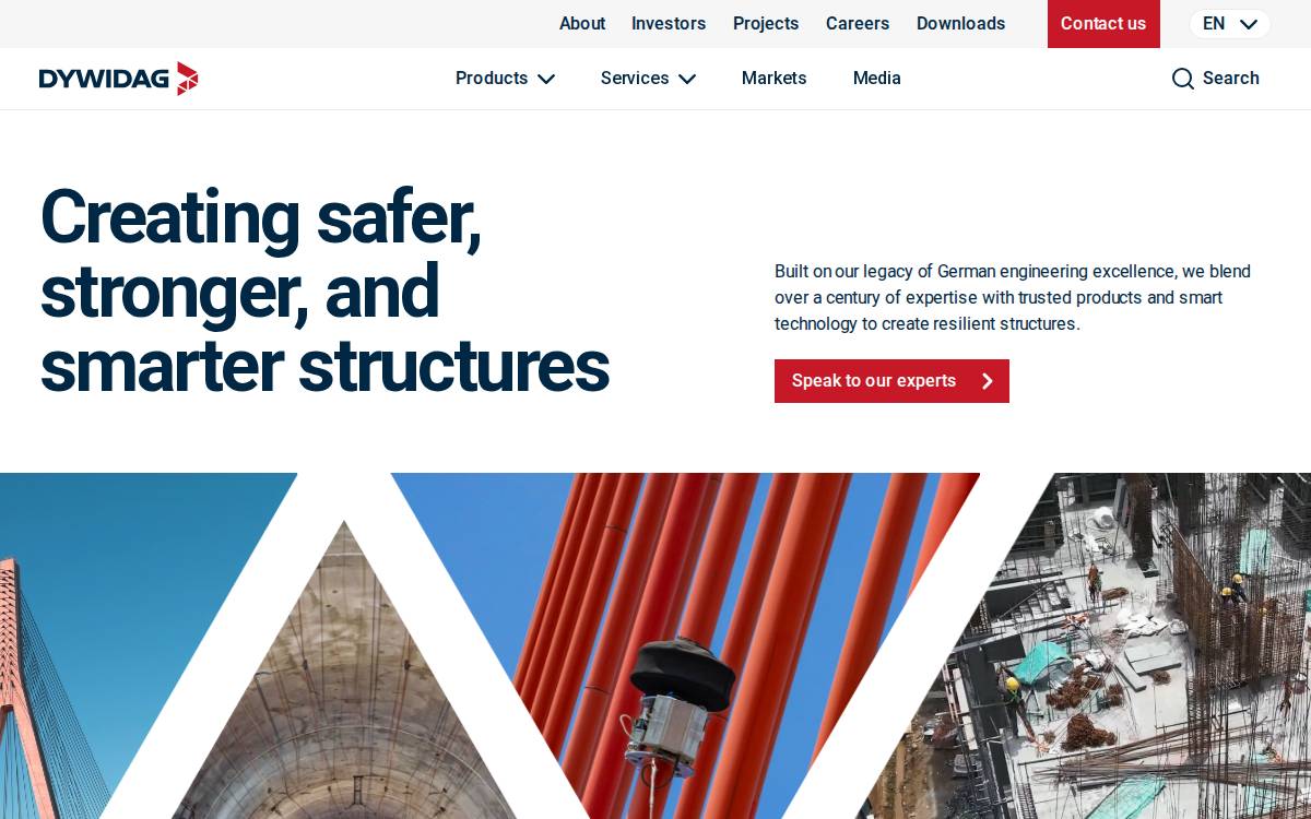 DYWIDAG website preview