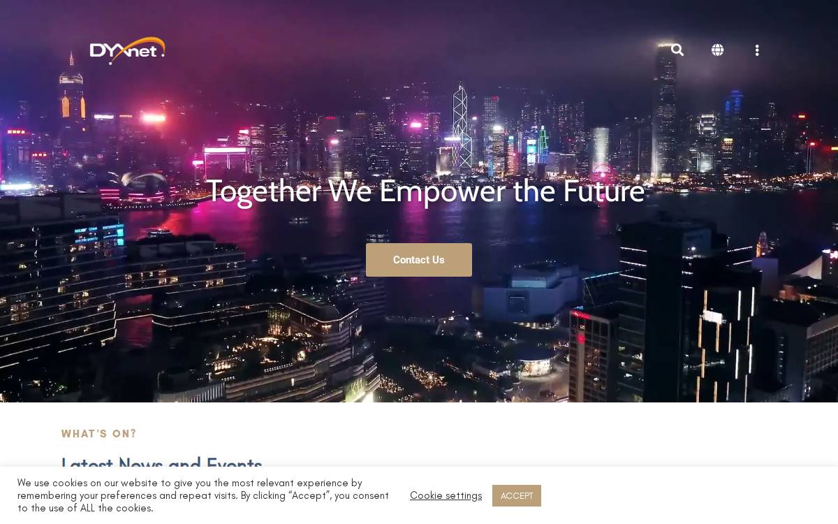 DYXnet Group website preview