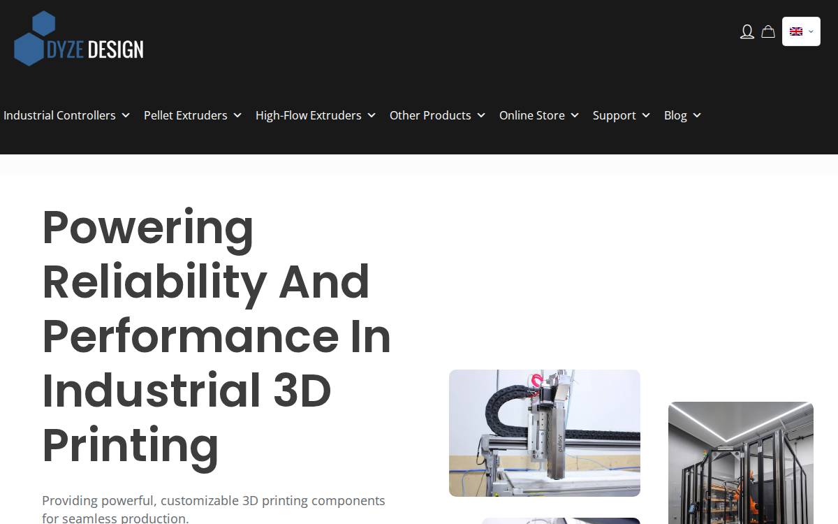 Dyze Design website preview