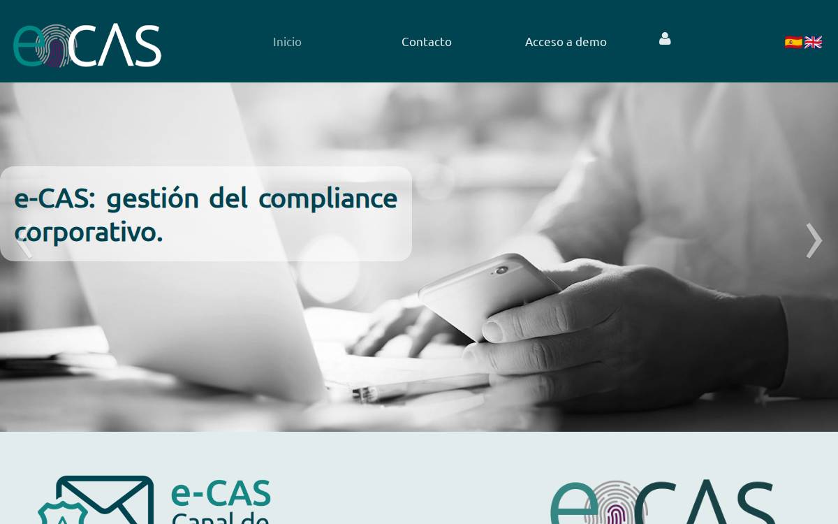 e-CAS website preview