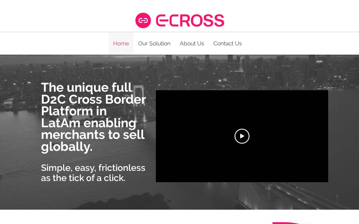 e-CROSS website preview
