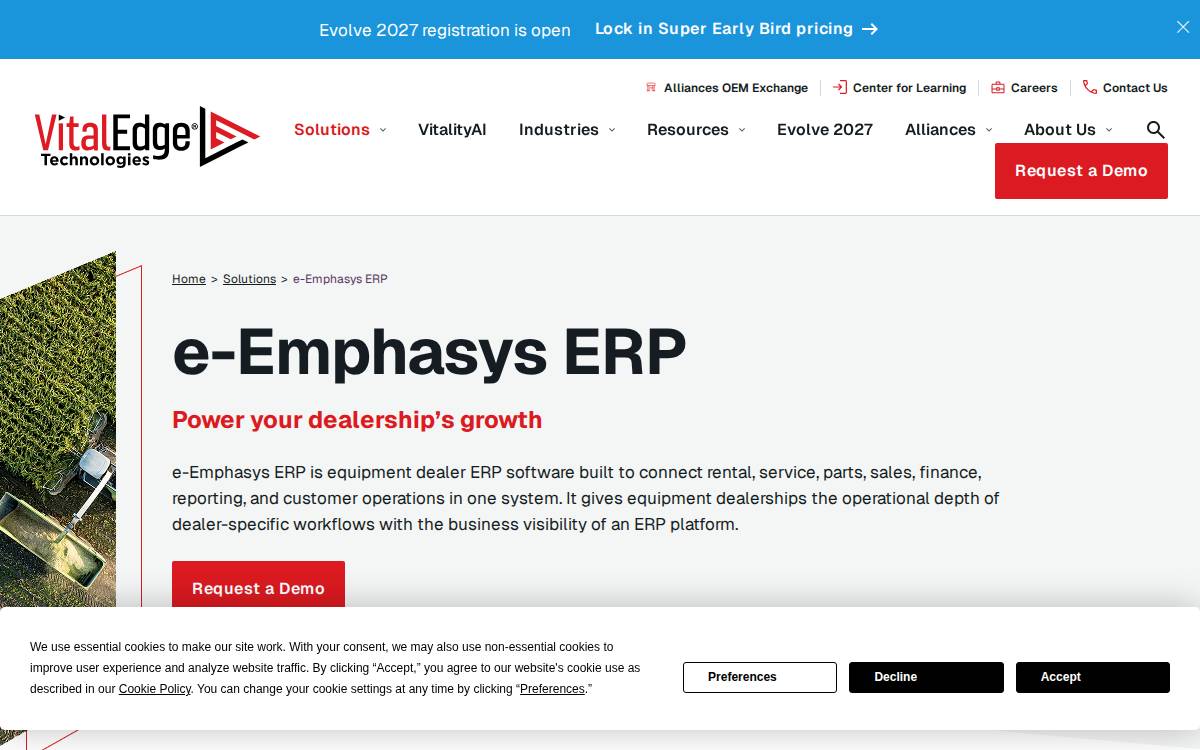 E Emphasys website preview