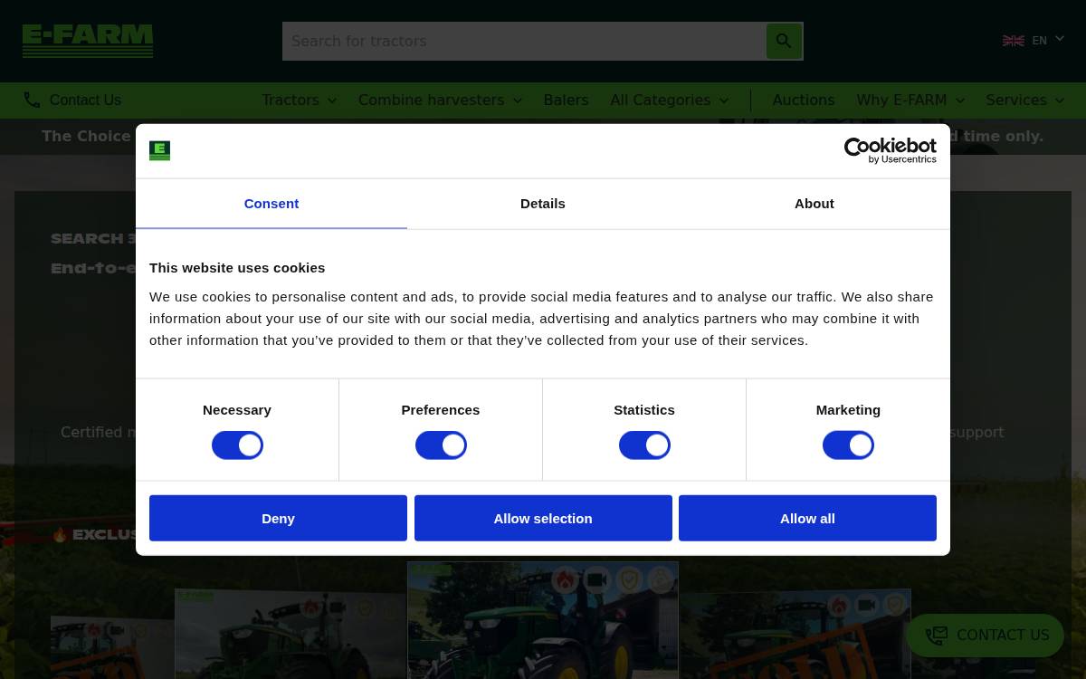 E-FARM website preview
