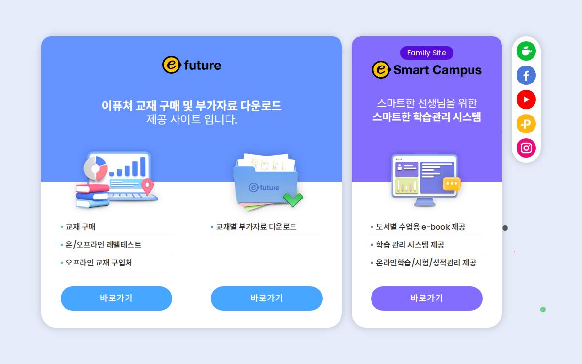 E Future website preview