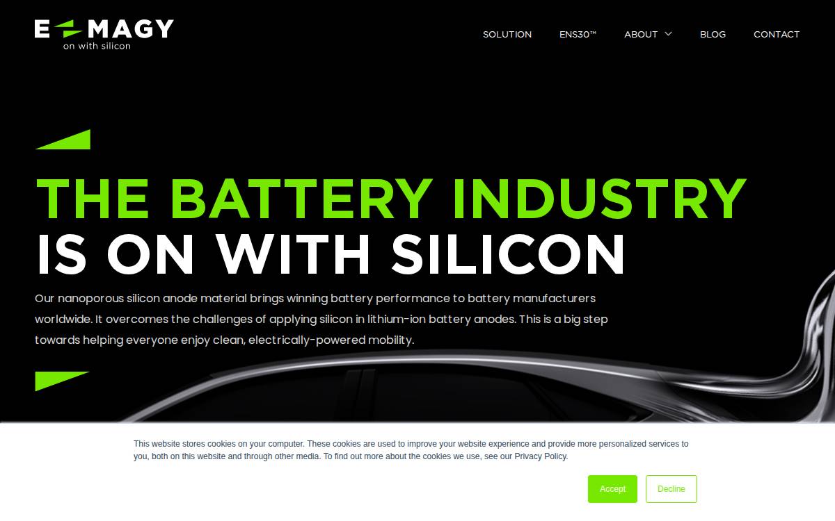 E-magy website preview