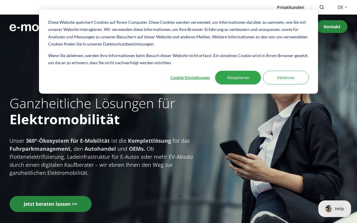 E Mobilio website preview