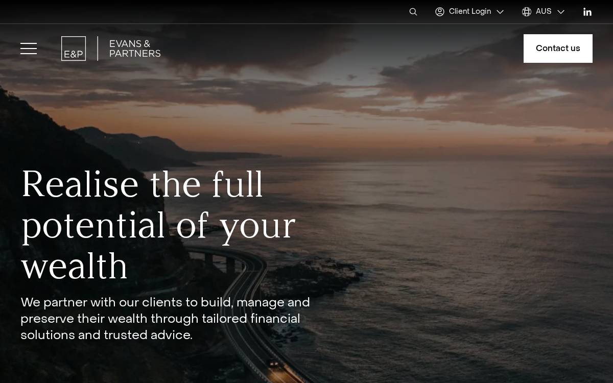 E&P Financial Group website preview