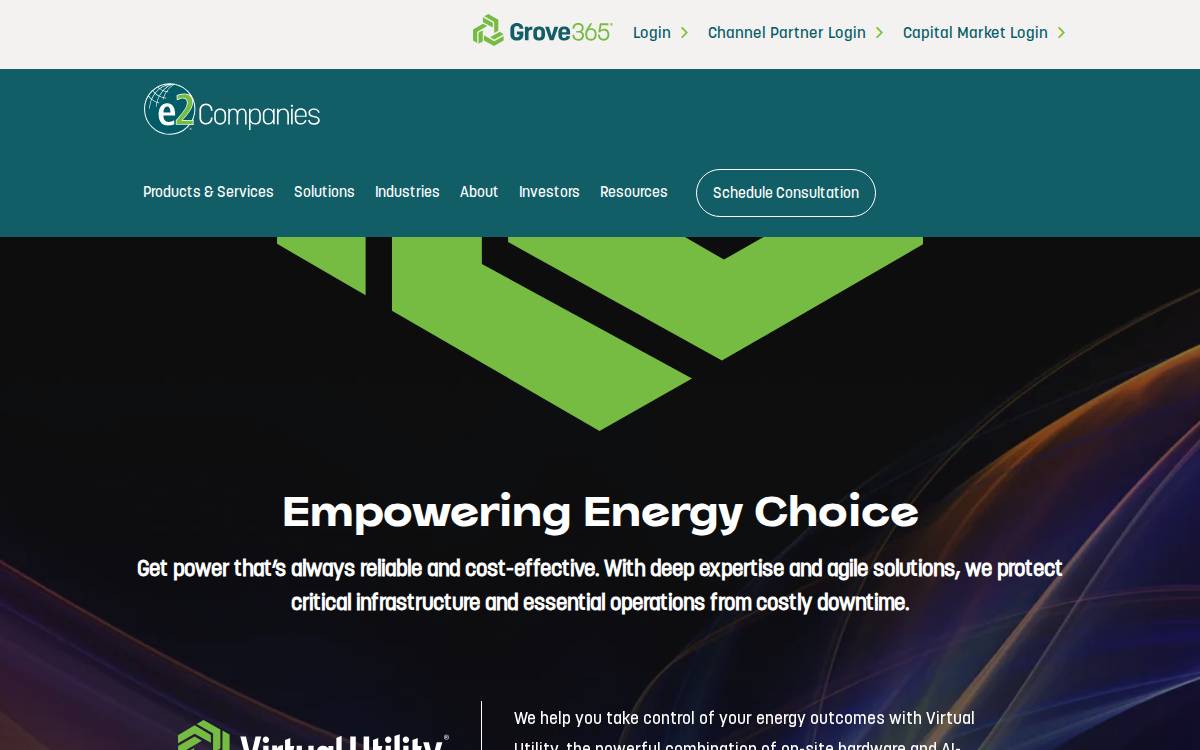 e2Companies website preview