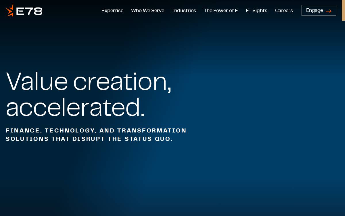 E78Partners website preview