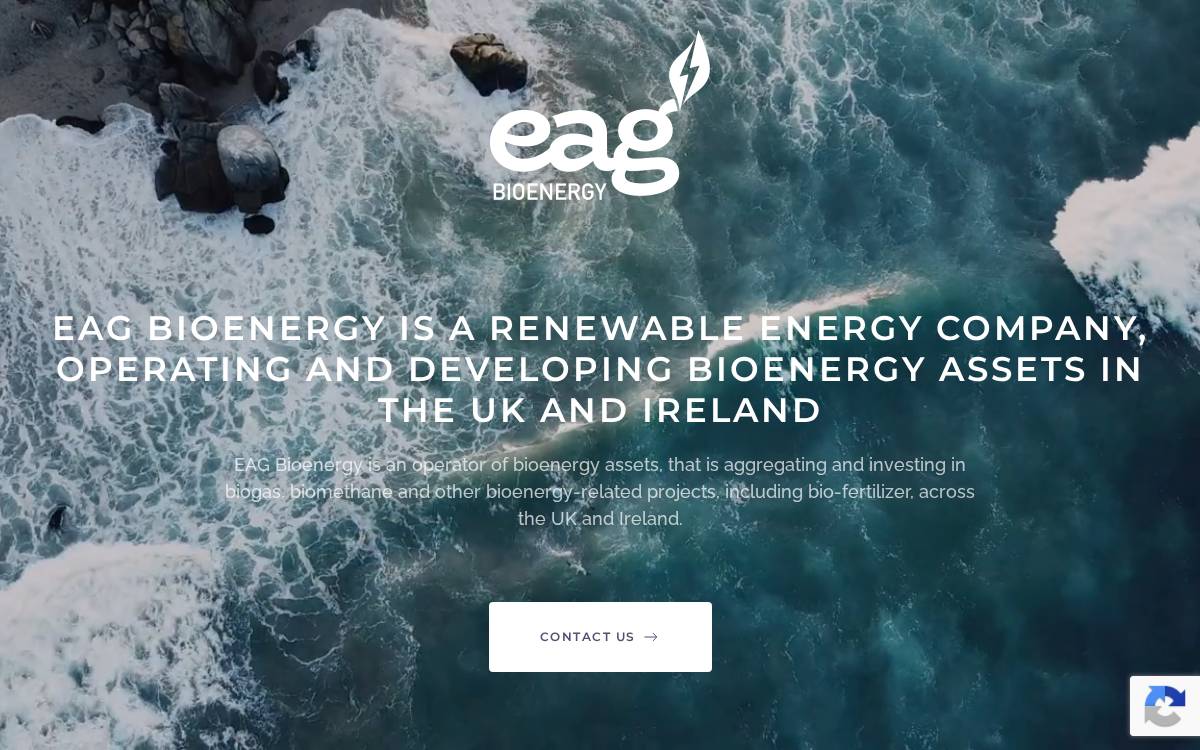 EAG Bioenergy website preview