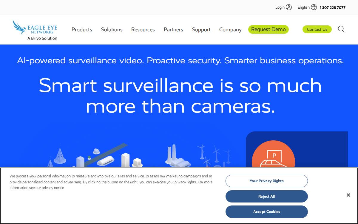Eagle Eye Networks website preview