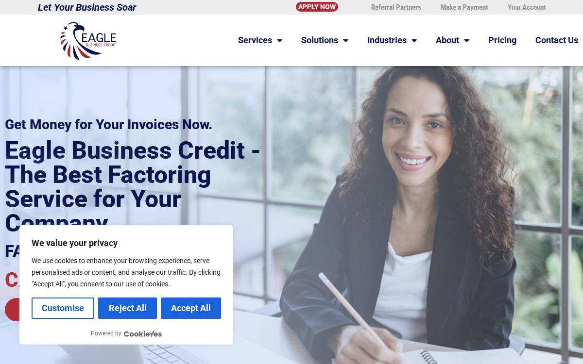 Eaglebusinesscredit website preview