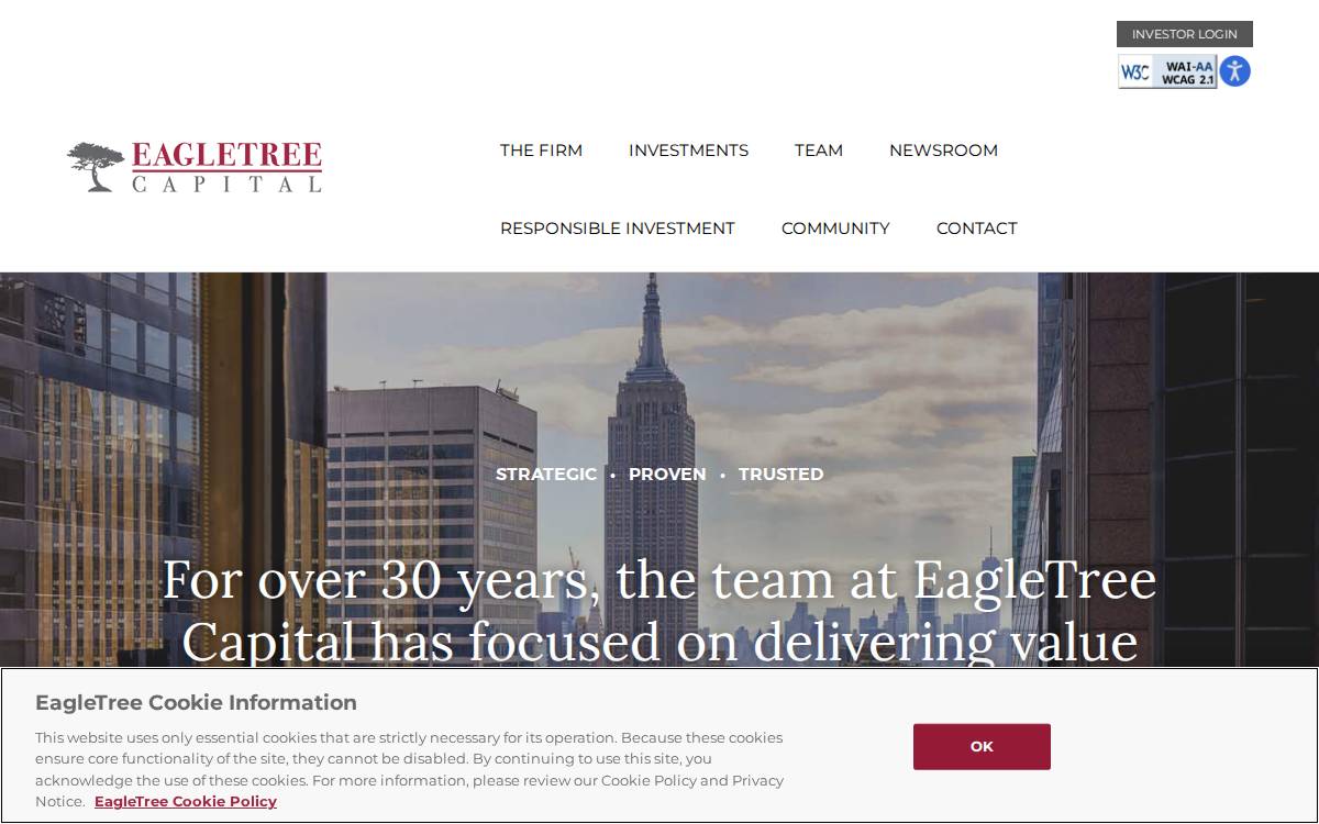 Eagletree Capital website preview