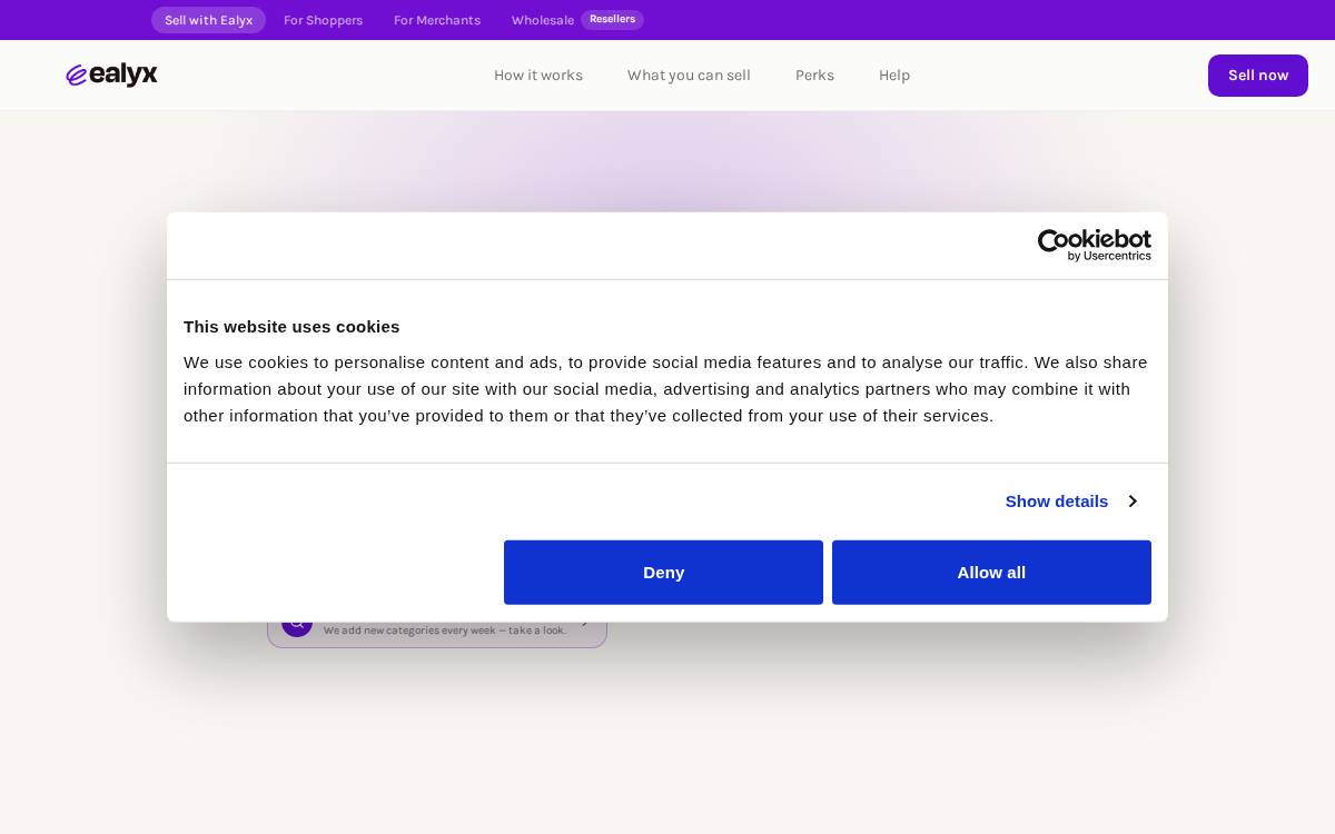 Ealyx website preview