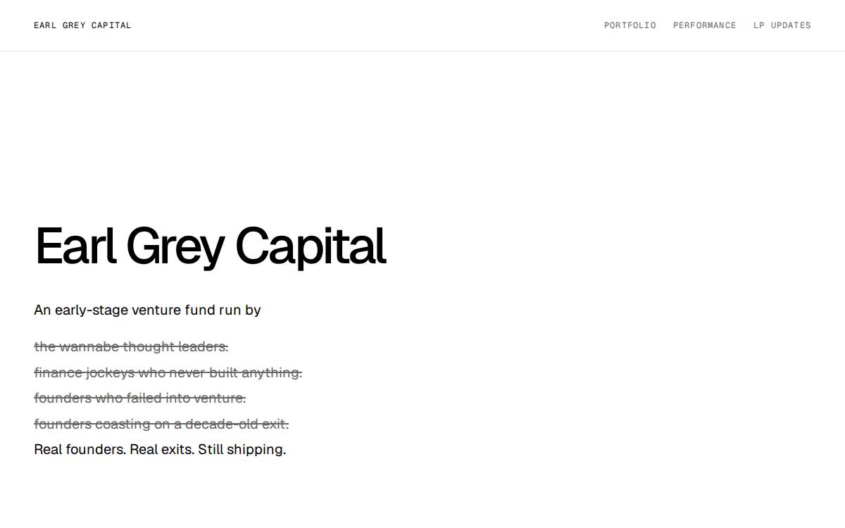 Earlgrey website preview