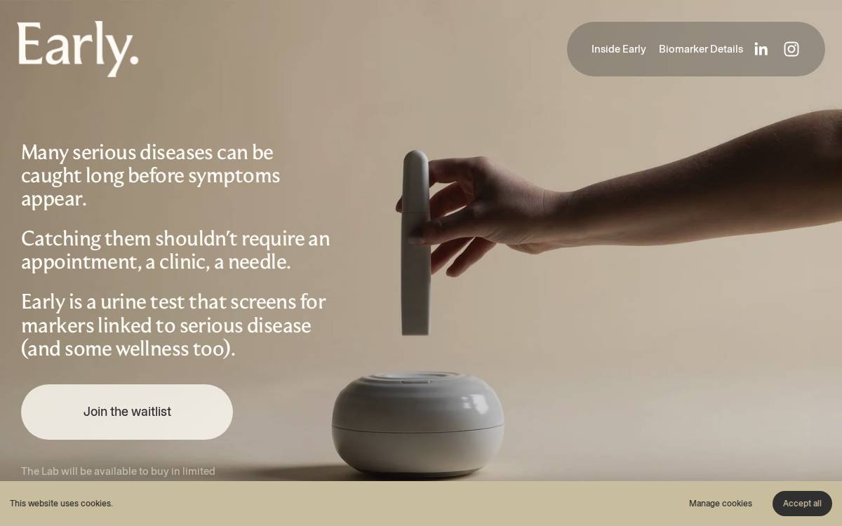 Early website preview