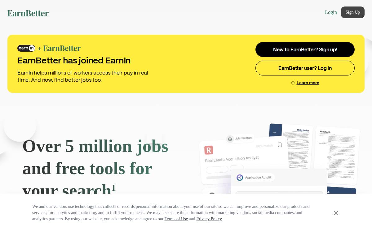 Earnbetter website preview