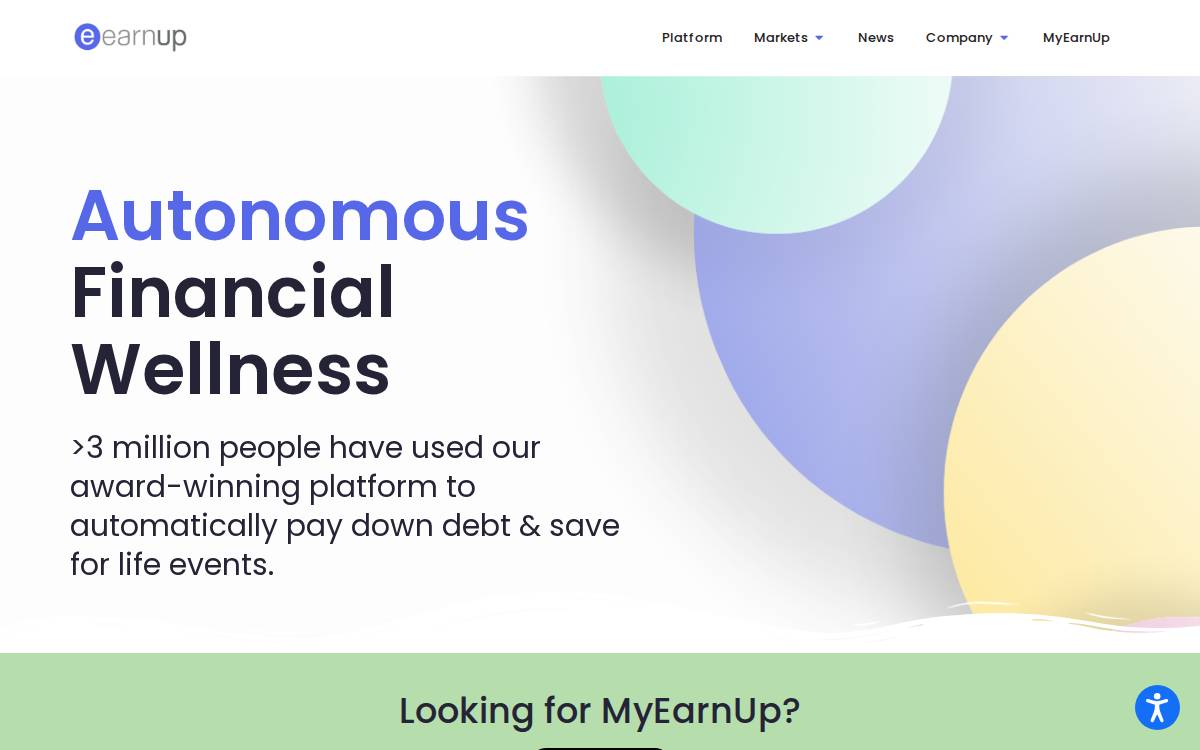 Earn Up website preview