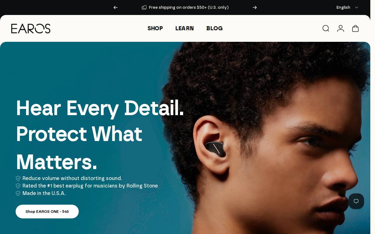 Earos website preview