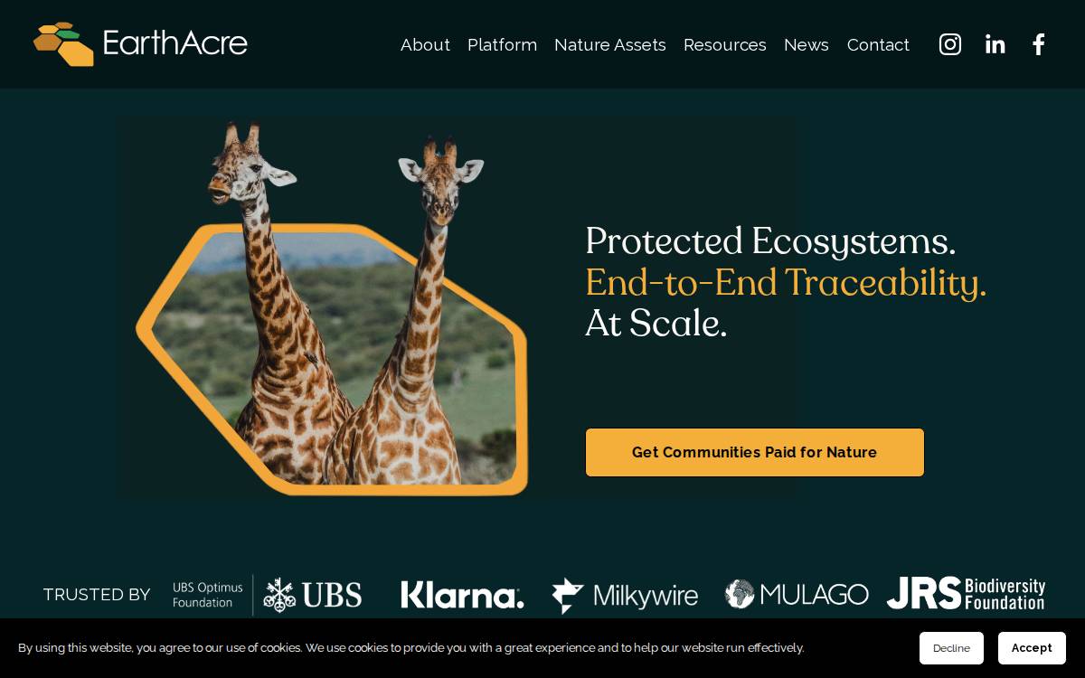 EarthAcre website preview