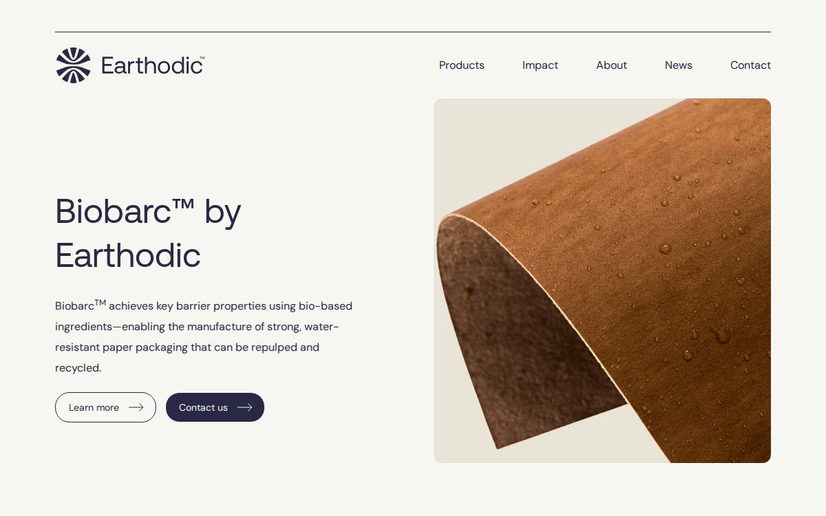 Earthodic website preview