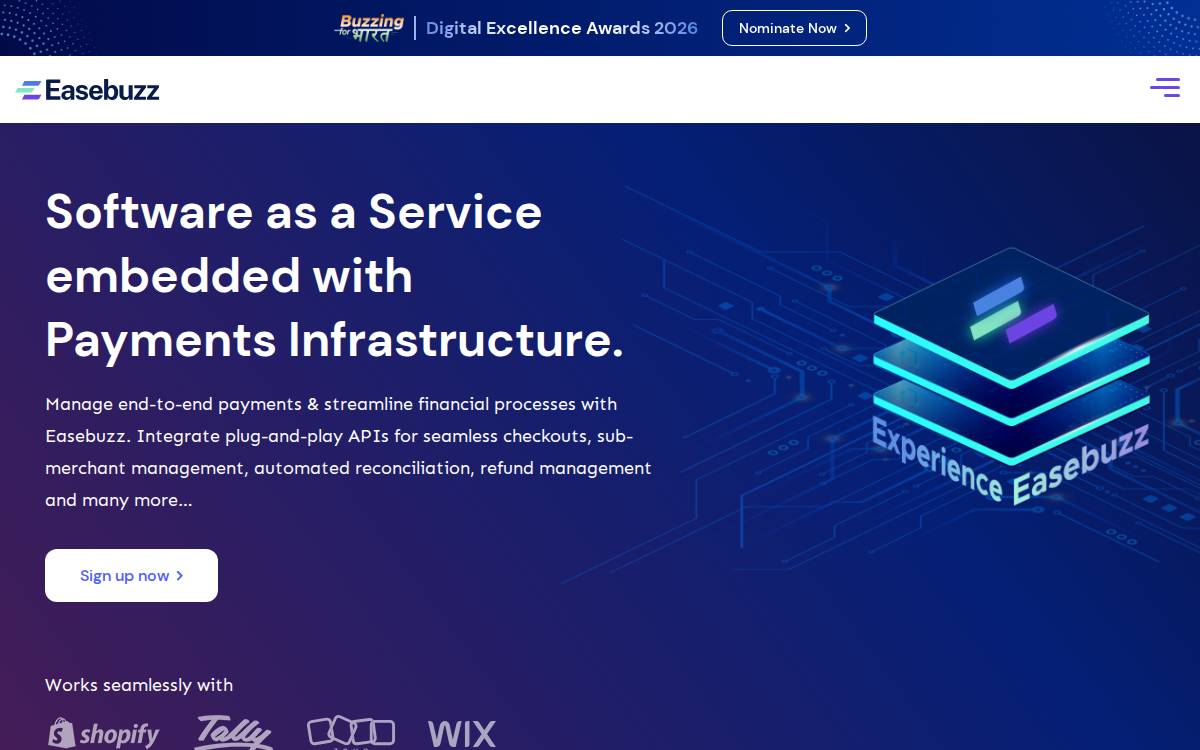 Easebuzz website preview