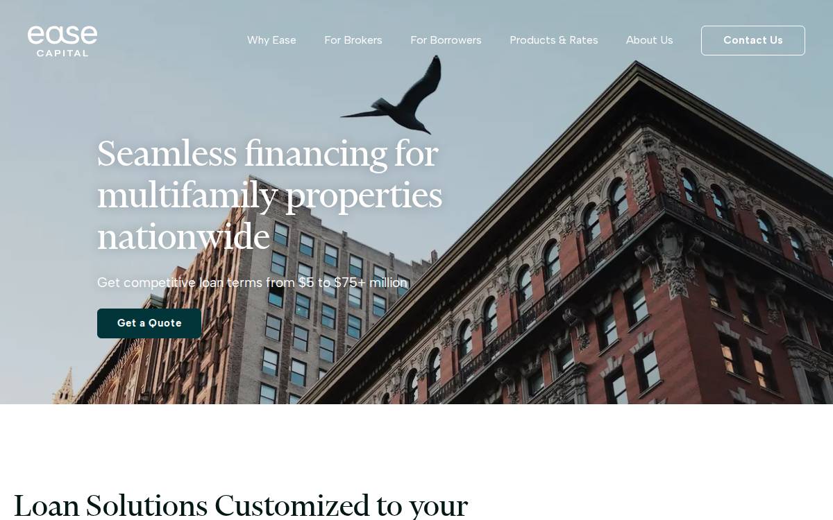 Easecapital website preview