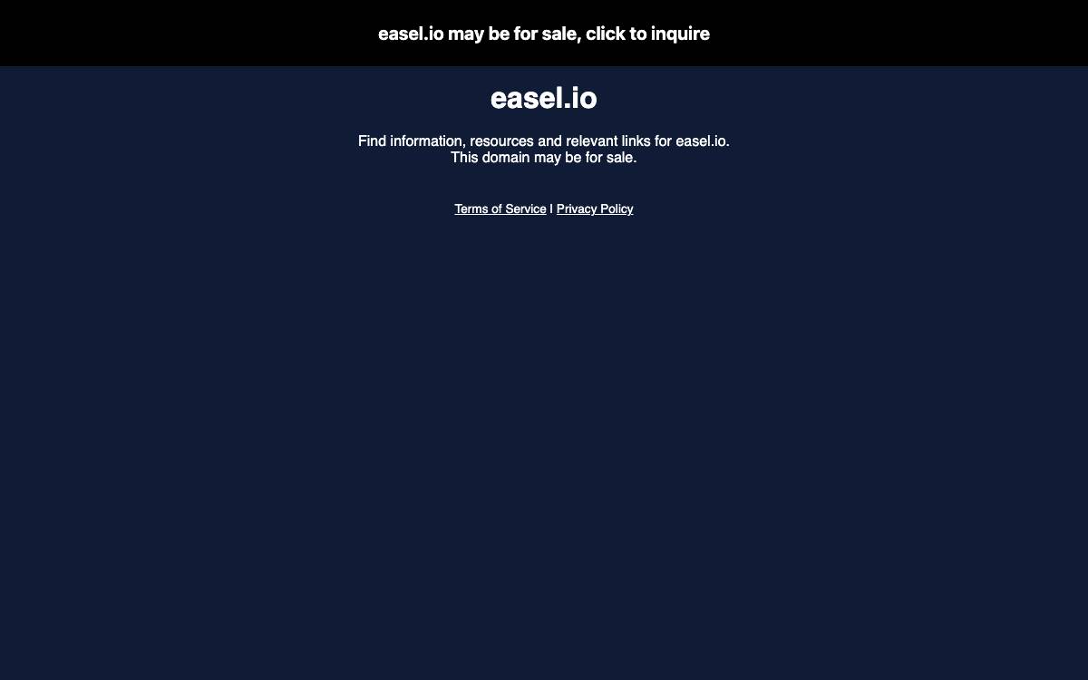 Easel website preview